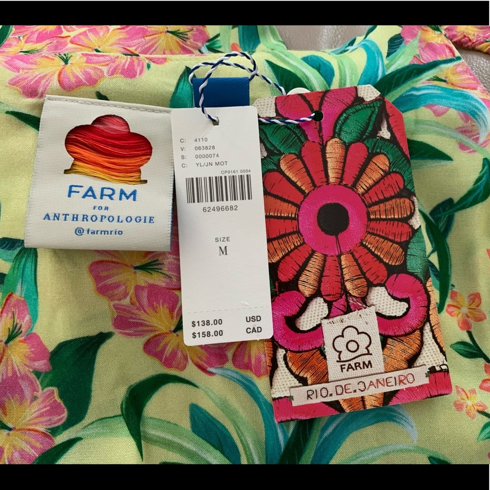 ANTHRO Farm Rio Ruffled Floral Tank - Picture 13 of 14